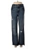 Express Hearts Blue Jeans Size 2R - photo 1