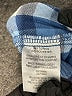 WHITE SIERRA Checkered-gingham Blue Long Sleeve Button-Down Shirt Size L - photo 8