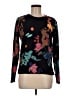 Zara Floral Black Pullover Sweater Size M - photo 1