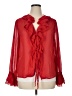 Shein 100% Polyester Red Long Sleeve Blouse Size XL - photo 1