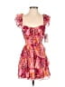 City Studio 100% Polyester Floral Pink Cocktail Dress Size XXS - photo 1