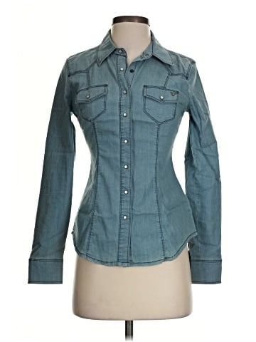 Guess Long Sleeve Button-Down Shirt (view 1)