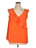 Beacon 100% Polyester Orange Sleeveless Blouse Size XL - photo 1