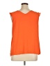 Beacon 100% Polyester Orange Sleeveless Blouse Size XL - photo 2