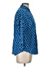 Lands' End 100% Baumwolle Print Blue 3/4 Sleeve Button-Down Shirt Size 12 (petite) - photo 4