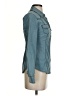 Guess Teal Long Sleeve Button-Down Shirt Size S - photo 4