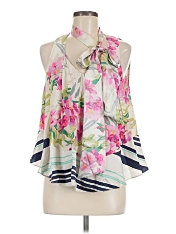 Elizabeth and James Sleeveless Silk Top (view 1)