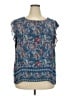 Ann Taylor LOFT 100% Polyester Blue Sleeveless Blouse Size XXL - photo 1