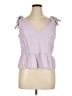 Express Purple Sleeveless Blouse Size XL - photo 1