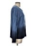 Splendid Blue Long Sleeve Top Size L - photo 4