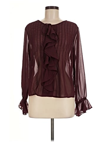 Ultra Pink Long Sleeve Blouse (view 1)