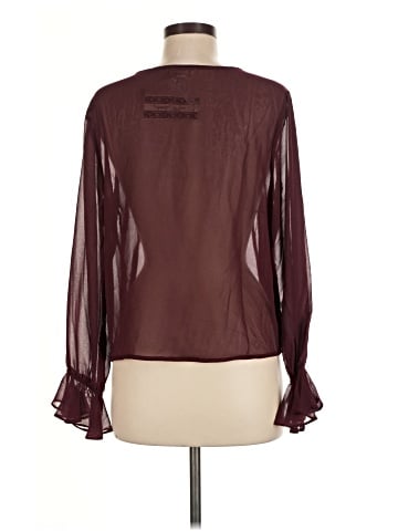 Ultra Pink Long Sleeve Blouse (view 2)