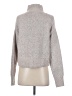 Francesca's Metallic Silver Turtleneck Sweater Size S - photo 2