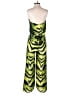 Alexis Animal Print Green Jumpsuit Size XS - photo 2