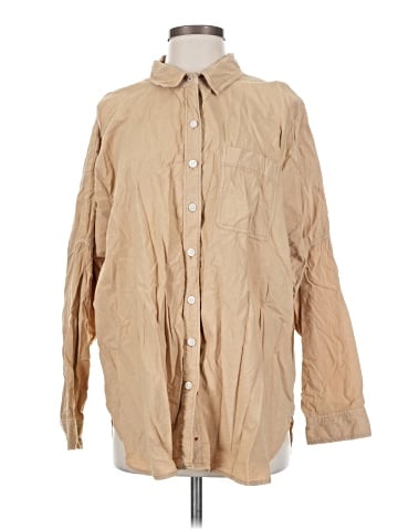 American Eagle Outfitters Long Sleeve Button-Down Shirt (view 1)