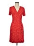 Next Polka Dots Red Casual Dress Size 8 - photo 1