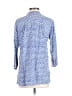 Roberta Roller Rabbit 100% Cotton Blue 3/4 Sleeve Button-Down Shirt Size M - photo 2