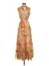 1.State Paisley Orange Casual Dress Size XS - photo 1
