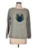 Talbots Outlet 100% Cotton Gray Pullover Sweater Size Lg Petite - photo 1
