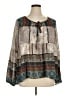 Knox Rose 100% Polyester Gray Long Sleeve Blouse Size 1X - photo 1