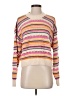 Zara 100% Baumwolle Stripes Pink Pullover Sweater Size S - photo 1