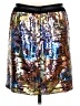 Lida Baday 100% Polyester Metallic Silver Casual Skirt Size 12 - photo 2