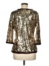 IMAN 100% Polyester Metallic Gold Jacket Size M - photo 2