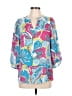 Anne Klein 100% Polyester Blue 3/4 Sleeve Blouse Size M - photo 1