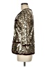 IMAN 100% Polyester Metallic Gold Jacket Size M - photo 5