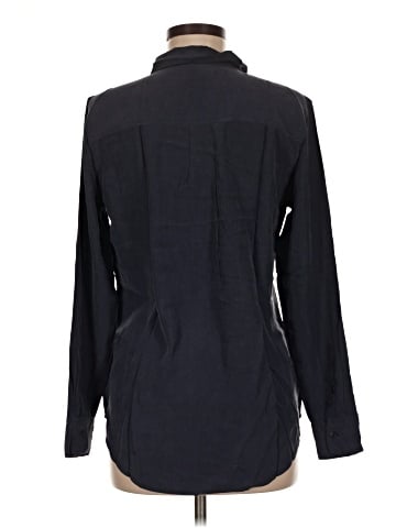 Equipment Long Sleeve Silk Top (view 2)