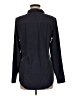 Equipment 100% Silk Solid Black Long Sleeve Silk Top Size M - photo 2