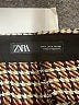 Zara Houndstooth Blue Casual Skirt Size S - photo 4