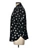 Talbots Print Black Short Sleeve Button-Down Shirt Size L - photo 5
