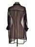 I Heart Ronson Polka Dots Brown Black 3/4 Sleeve Blouse Size S - photo 2