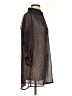 I Heart Ronson Polka Dots Brown Black 3/4 Sleeve Blouse Size S - photo 4