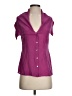 Fei Purple Short Sleeve Blouse Size 0 - photo 1