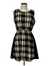 Jella Couture 100% Polyester Plaid Black Casual Dress Size L - photo 1