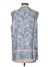 Talbots Outlet 100% Rayon Teal Sleeveless Blouse Size L - photo 2