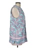 Talbots Outlet 100% Rayon Teal Sleeveless Blouse Size L - photo 4