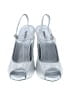 Jacqueline Ferrar Metallic Silver Heels Size 9 - photo 2
