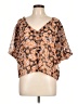 Sanctuary Orange Short Sleeve Blouse Size L - photo 1