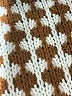Unbranded 100% Acrylic Houndstooth Brown Cardigan Size M - photo 7