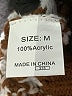 Unbranded 100% Acrylic Houndstooth Brown Cardigan Size M - photo 8