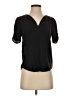 Joie 100% Silk Black Short Sleeve Silk Top Size XS - photo 1