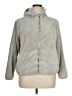 Zyia Active 100% Polyester Solid Gray Faux Fur Jacket Size XL - photo 1
