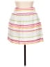 Britt Ryan 100% Linen Stripes White Casual Skirt Size 6 - photo 1