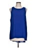 Vince Camuto 100% Polyester Blue Sleeveless Blouse Size L - photo 1