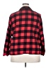 Old Navy 100% Cotton Plaid Red 3/4 Sleeve Button-Down Shirt Size XXL - photo 2