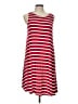 Old Navy Stripes Red Casual Dress Size L - photo 1