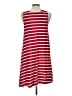 Old Navy Stripes Red Casual Dress Size L - photo 2